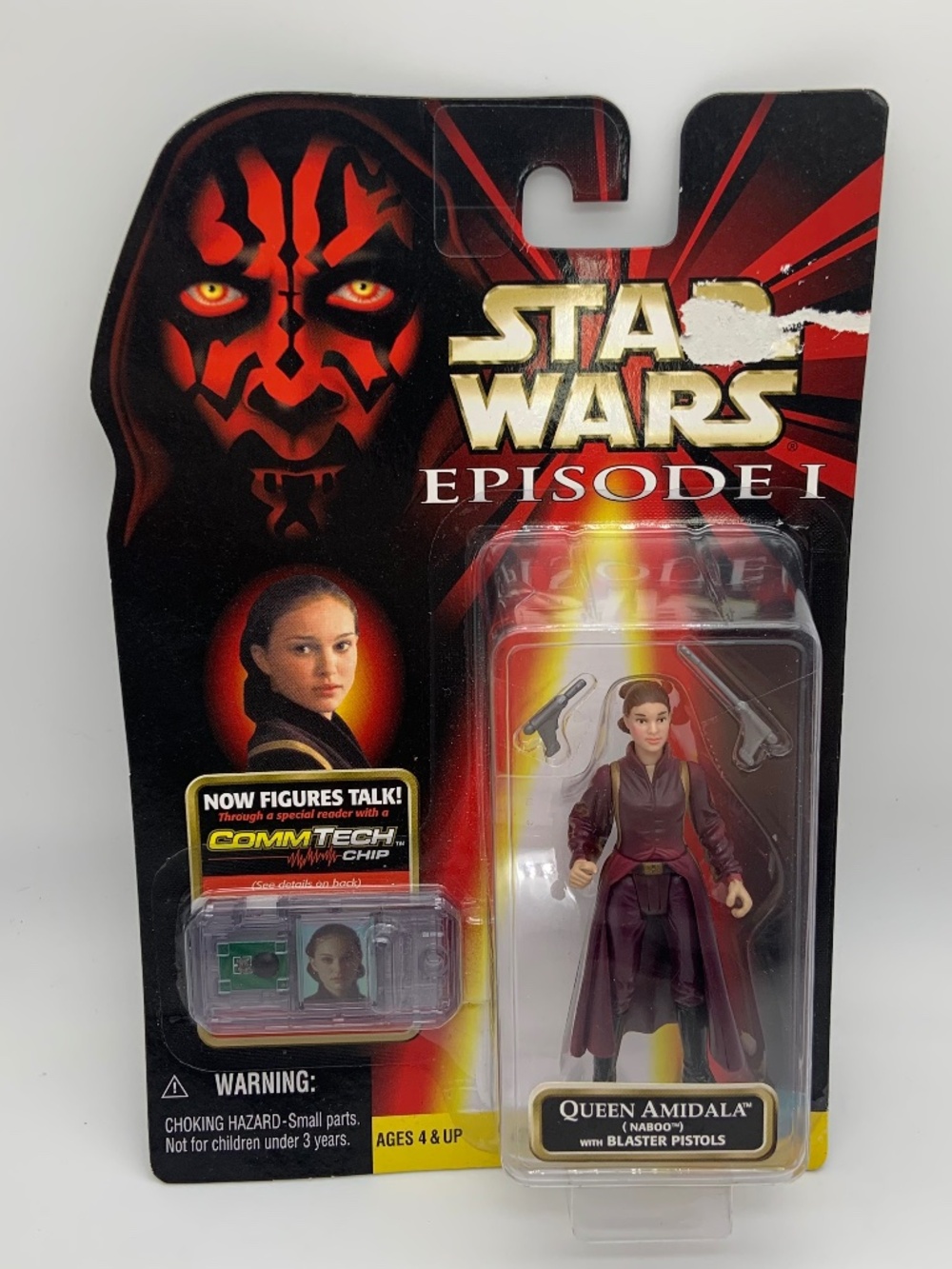 VTG Star Wars Episode1 Queen Amidala Blaster Pistols Figurine Hasbro 1998 SEALED